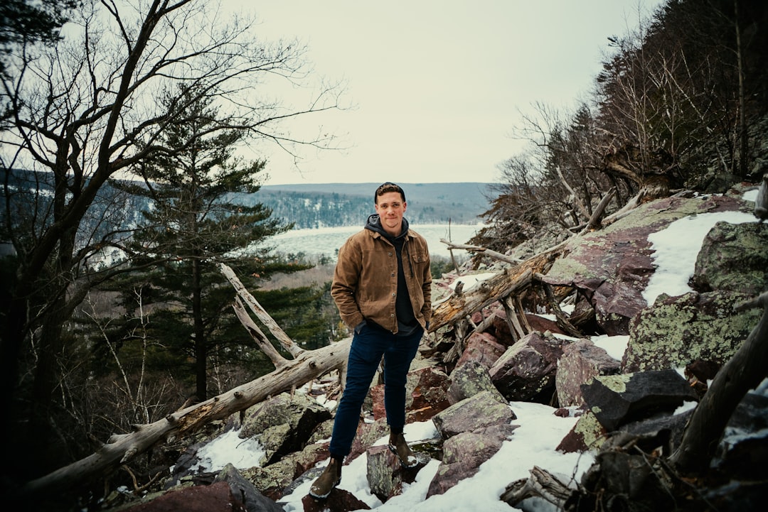 Photo leather leggings